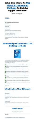Ready-To-Go Sales Page